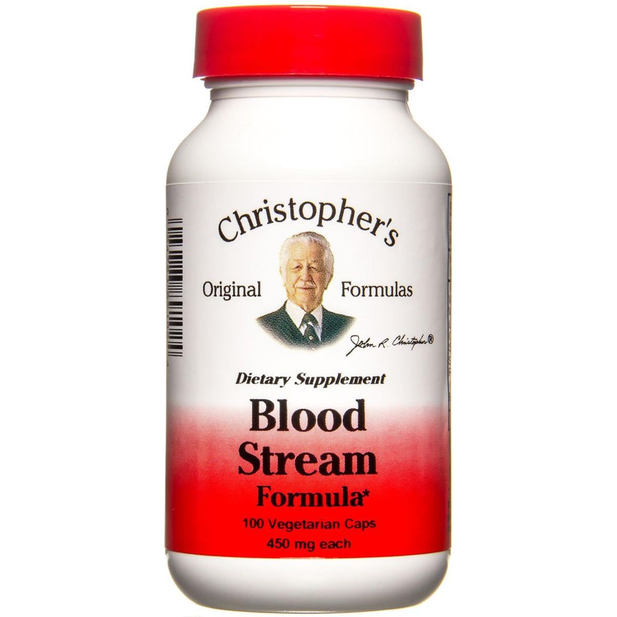 Christopher's Blood Stream Formula 900mg 100 Capsules front view