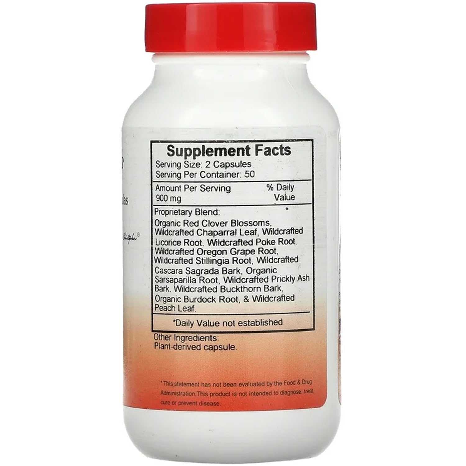 Christopher's Blood Stream Formula 900mg 100 Capsules side view
