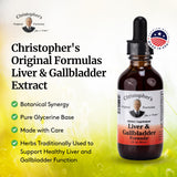 Christopher's Liver Extract bottle with cap off