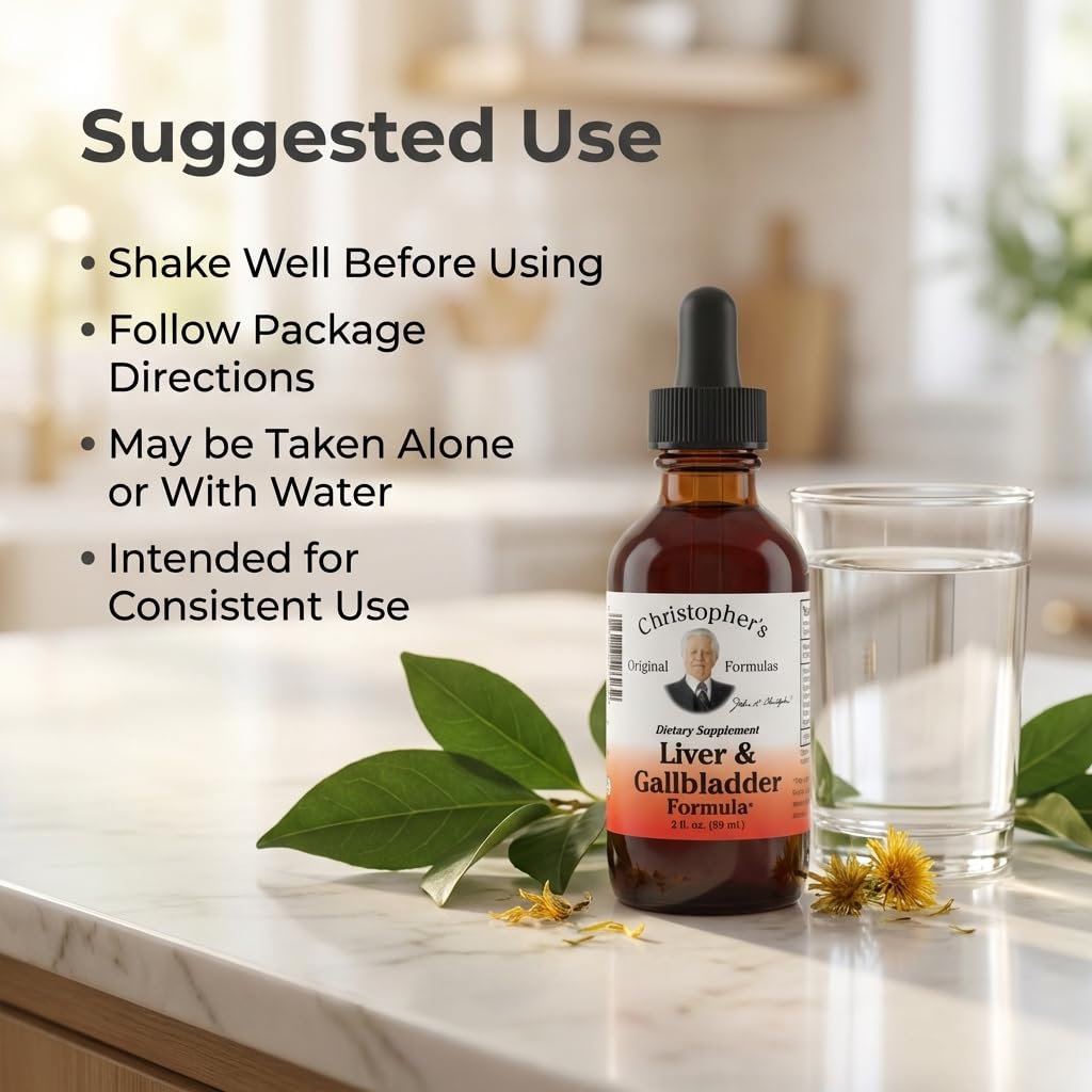 Christopher's Liver Extract lifestyle image on kitchen counter