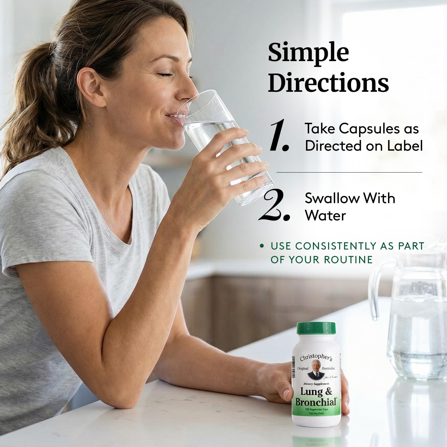 Christopher's Lung and Bronchial Formula packaging details