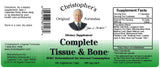 Christopher's Original Formulas Complete Tissue and Bone Formula capsules in a hand