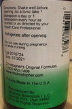 Christopher's Original Formulas Complete Tissue and Bone Syrup 4 oz back view with ingredients