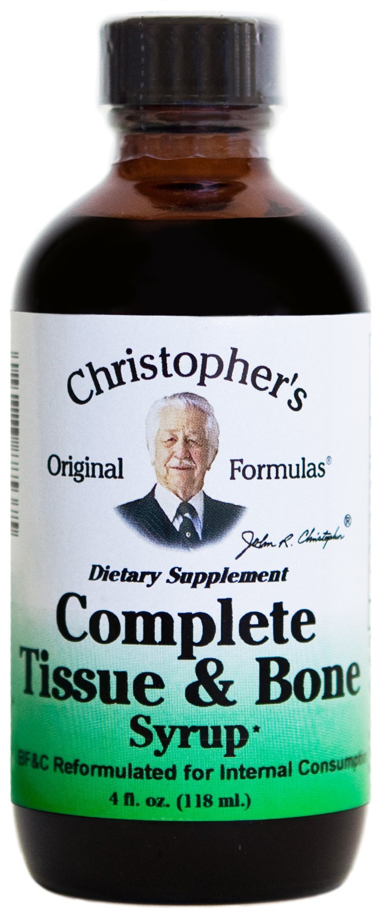 Christopher's Original Formulas Complete Tissue and Bone Syrup 4 oz front view