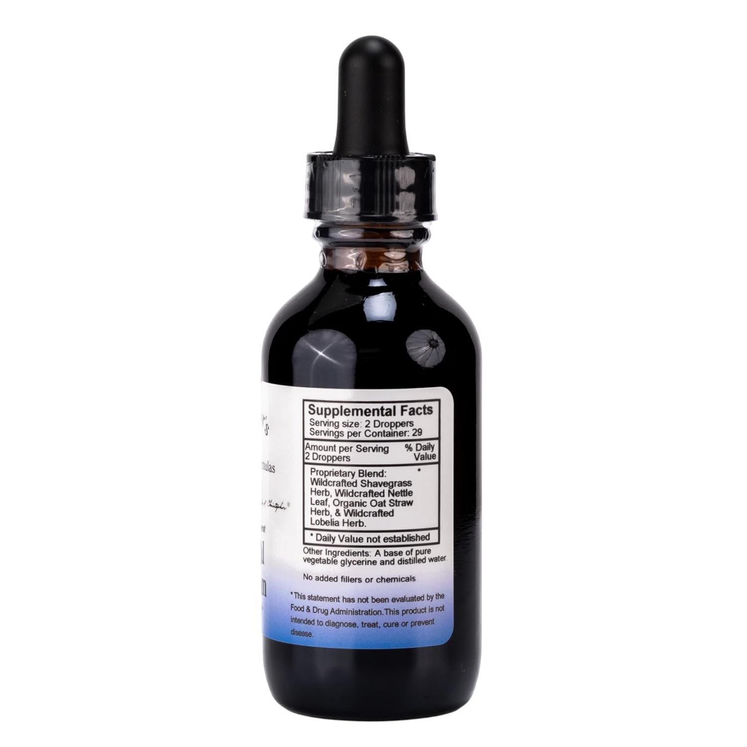 Christopher's Original Formulas Herbal Calcium Extract bottle side view