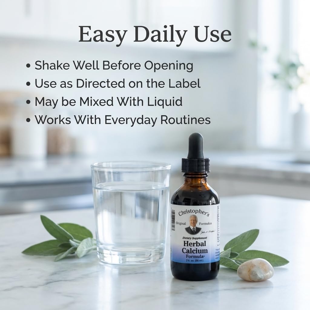 Christopher's Original Formulas Herbal Calcium Extract packaging details