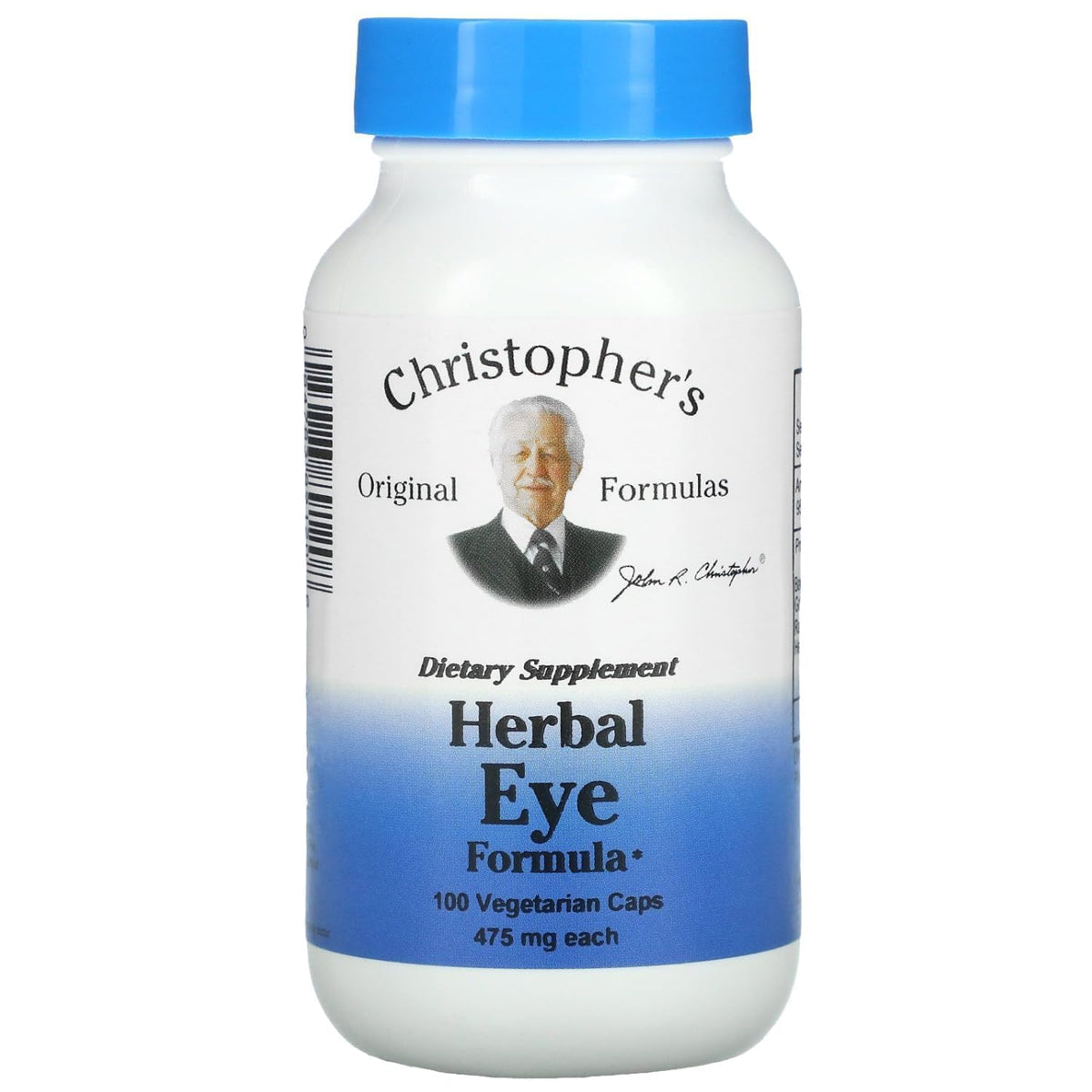 Christopher's Original Formulas Herbal Eye Formula 100 capsules front view
