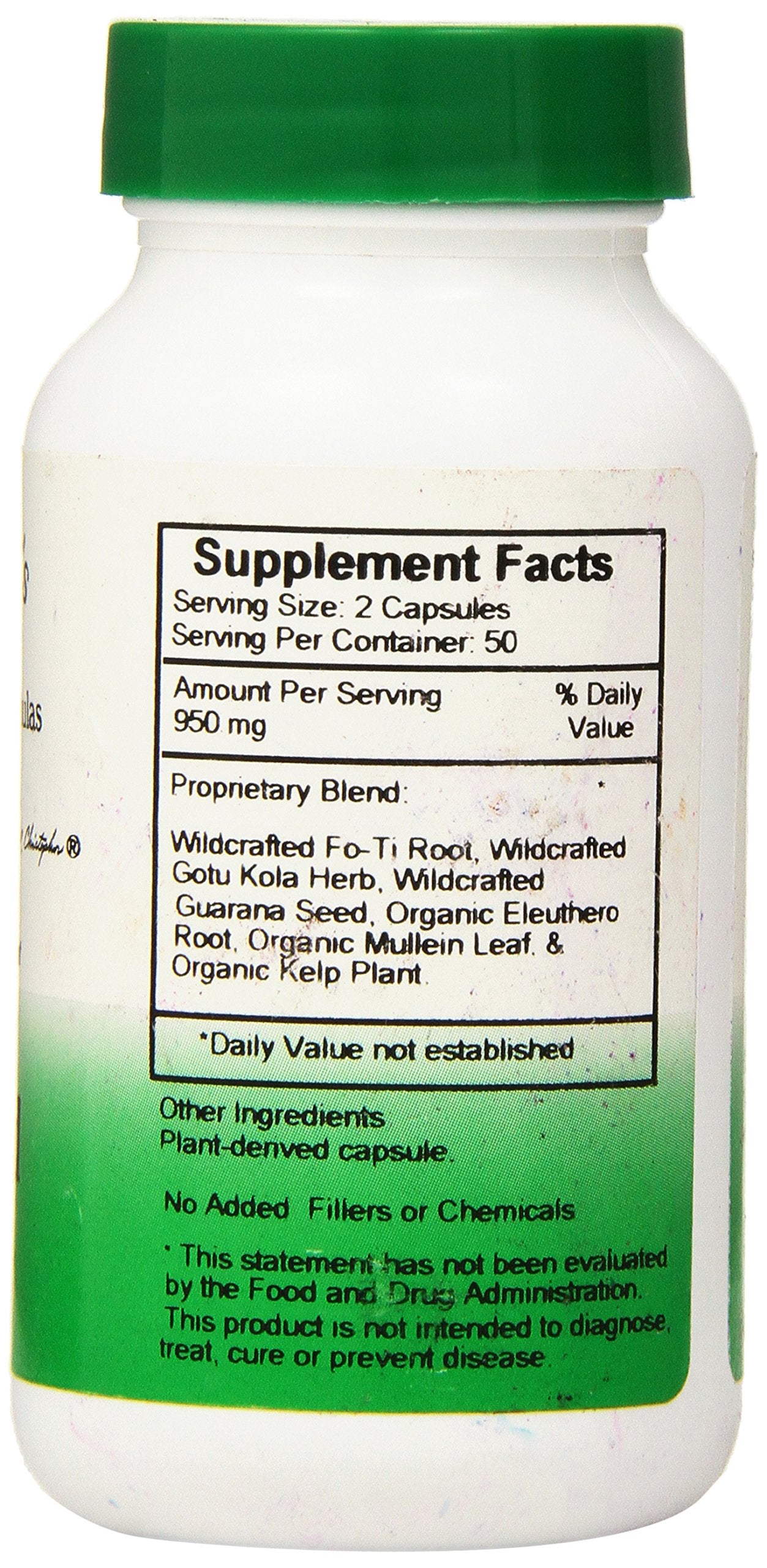 Christopher's Original Formulas Herbal Thyroid 950mg capsules packaging