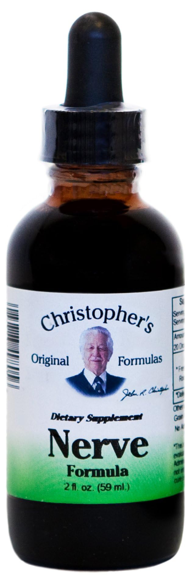 Christopher's Original Formulas Nerve Formula 2 oz liquid extract front view