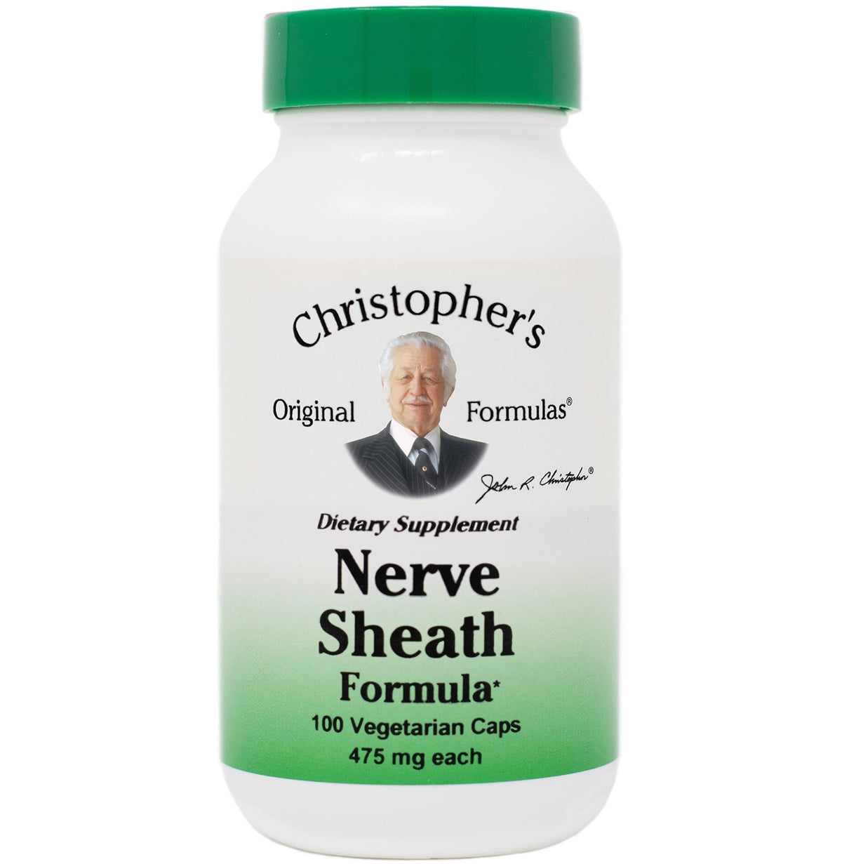 Christopher's Original Formulas Nerve Sheath Formula 100 capsules front view