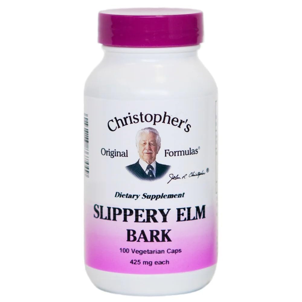 Christopher's Original Formulas Slippery Elm Capsules front view