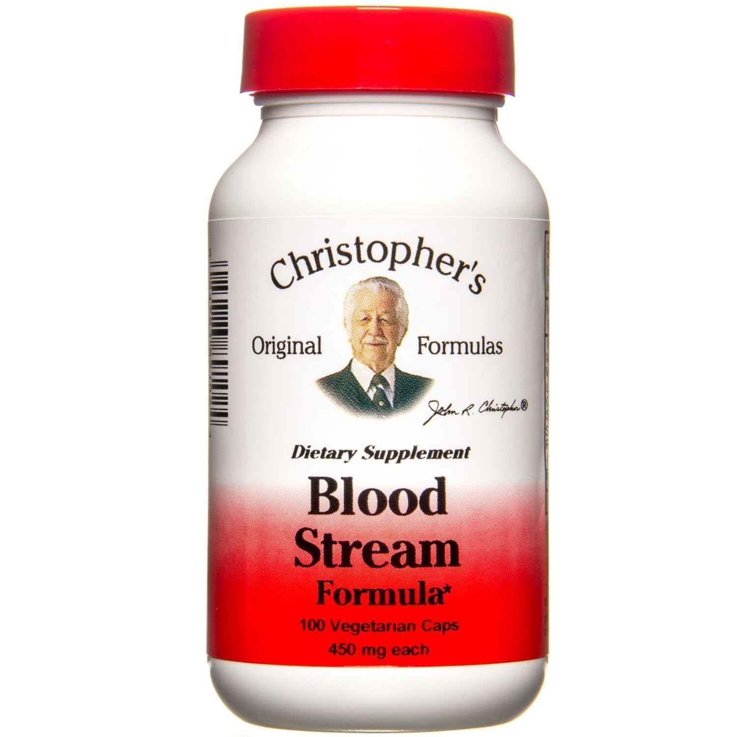 Christopher's Original Formulas Vein Support Formula front view with 100 vegetarian capsules