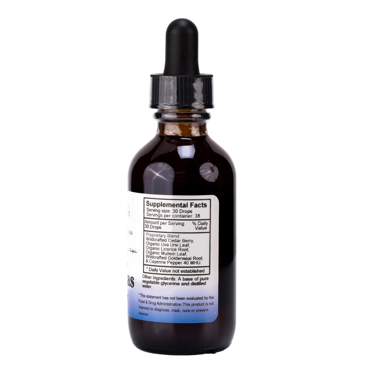 Christopher's Pancreas Formula dropper close-up