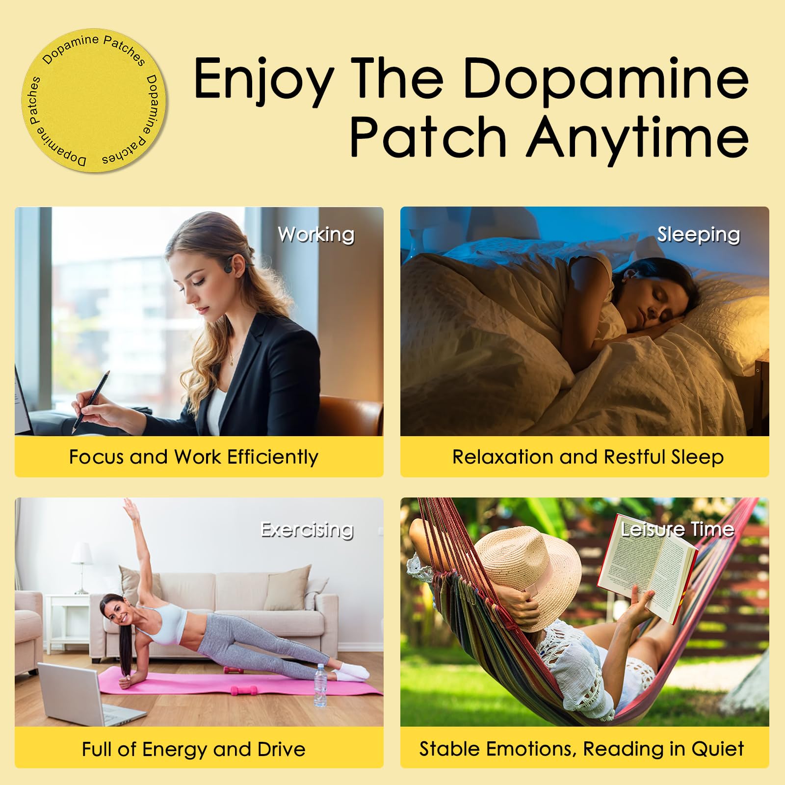 Chrxbei Plant-Based Dopamine Patch close-up