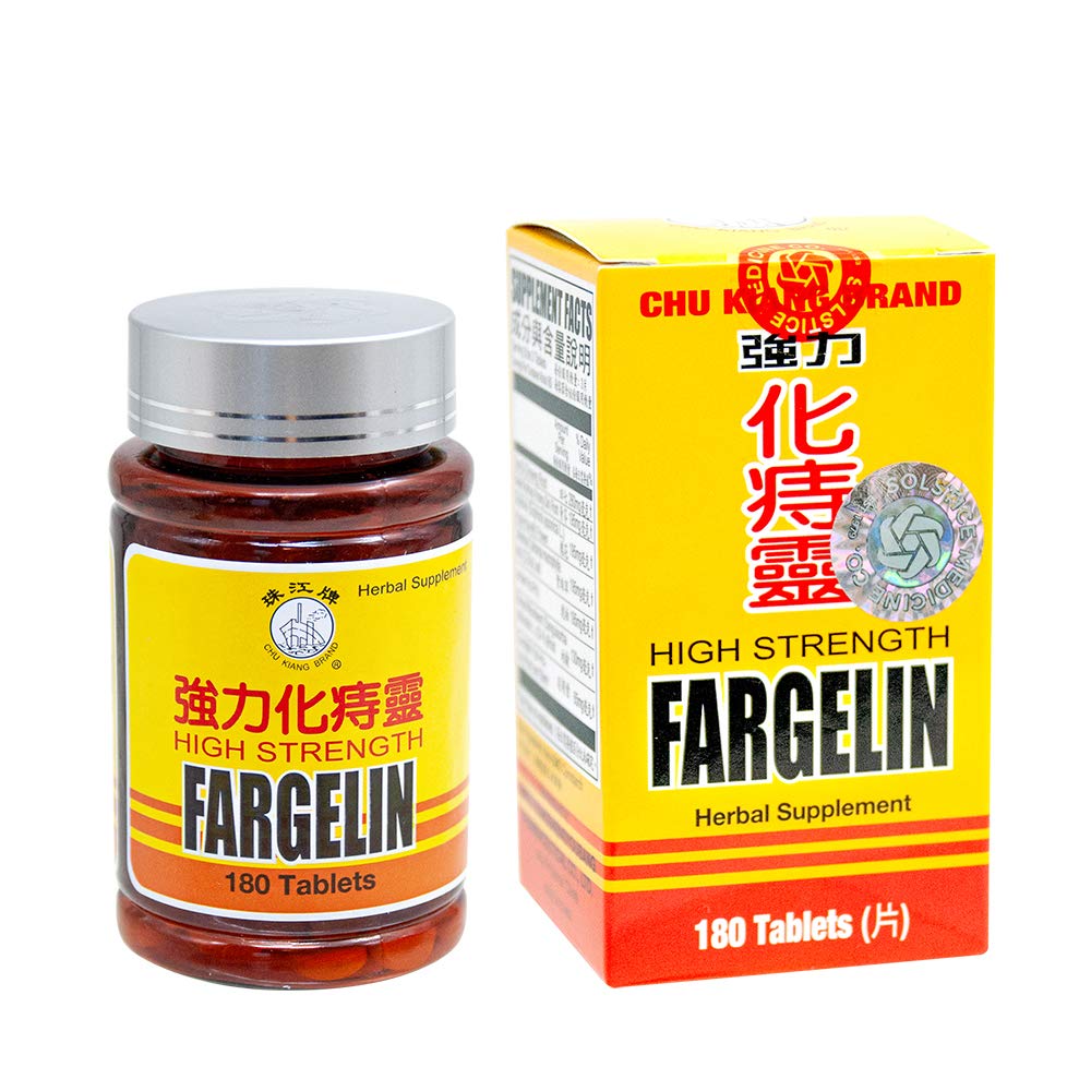 Chu Kiang Brand Fargelin Herbal Supplement 36 tablets front view