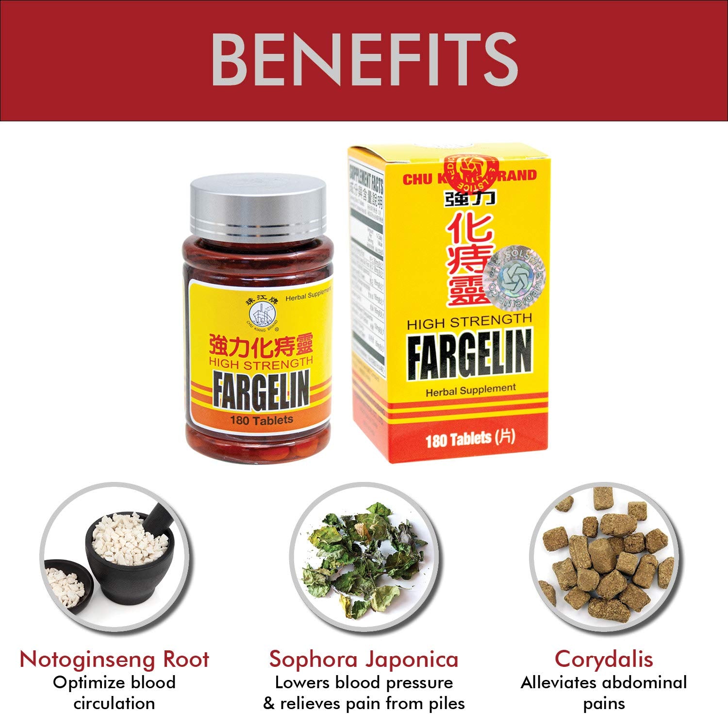 Chu Kiang Brand Fargelin Herbal Supplement packaging