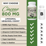 Ciaceae CoQ10 800mg Softgels bottle with label