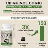 Ciaceae CoQ10 800mg softgels with a measuring spoon