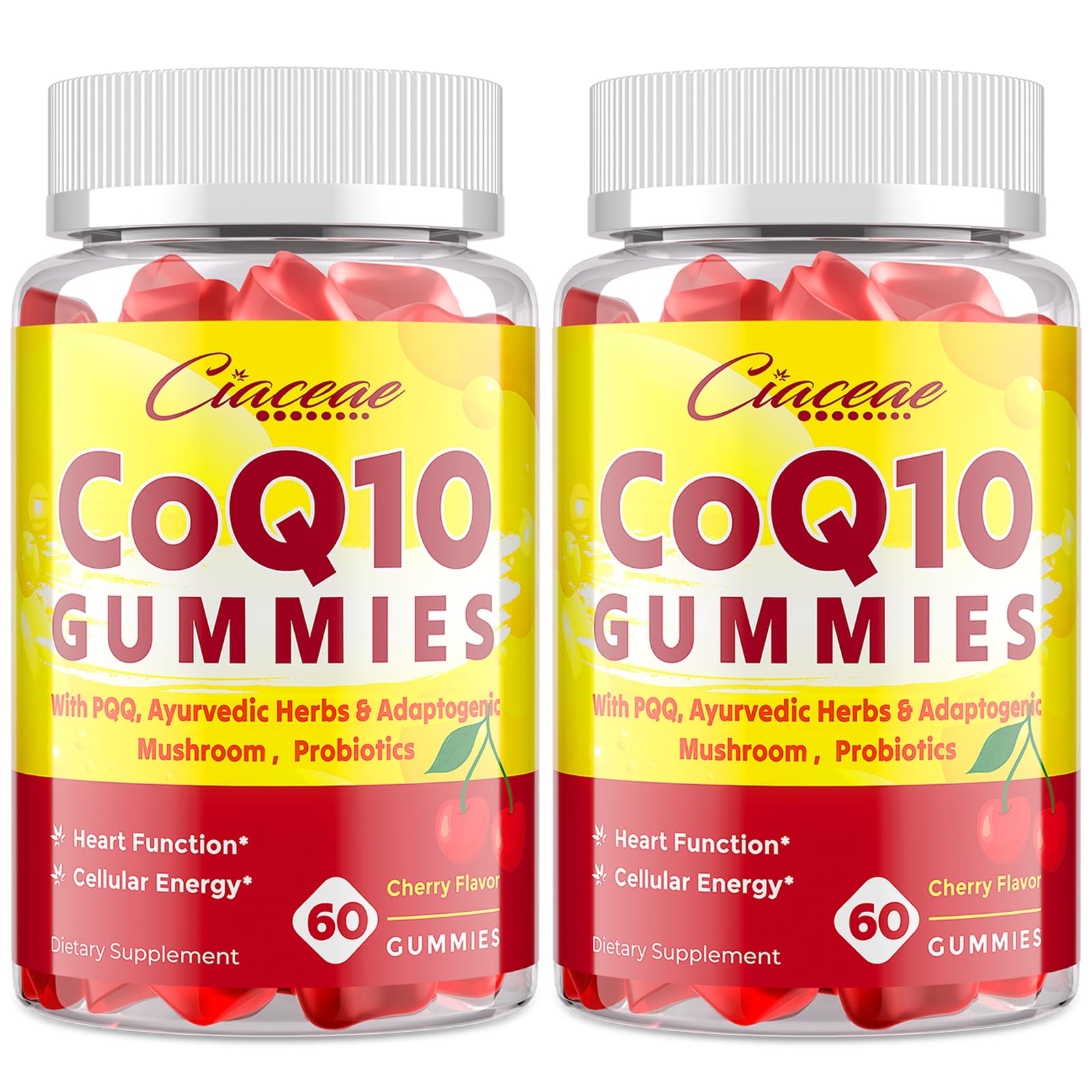 Ciaceae CoQ10 Gummies 400mg front view with packaging