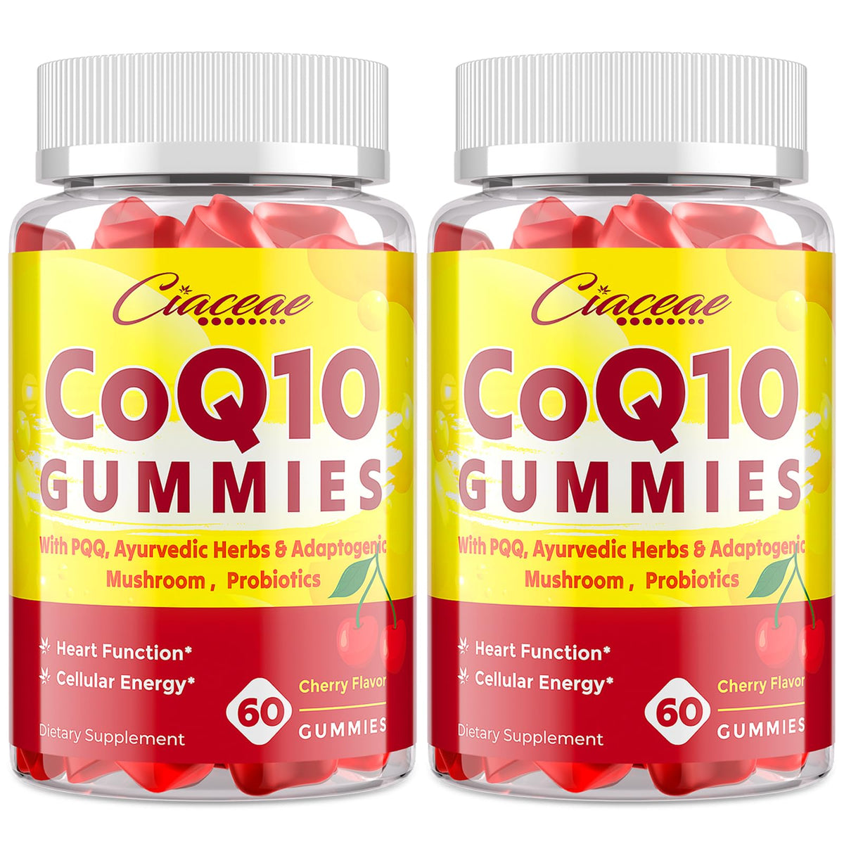 Ciaceae CoQ10 Gummies 400mg front view with packaging