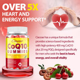 Ciaceae CoQ10 Gummies 400mg ingredients list on back