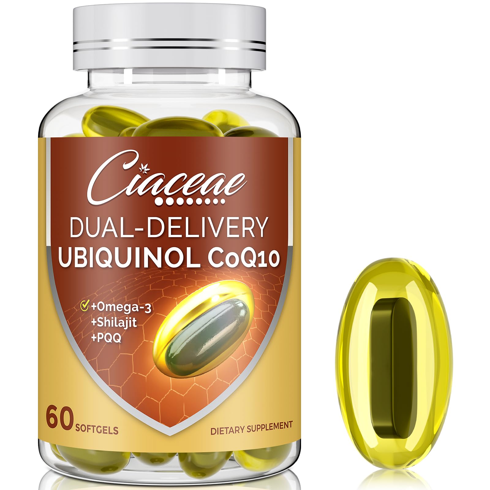 Ciaceae CoQ10 Softgel front view with packaging