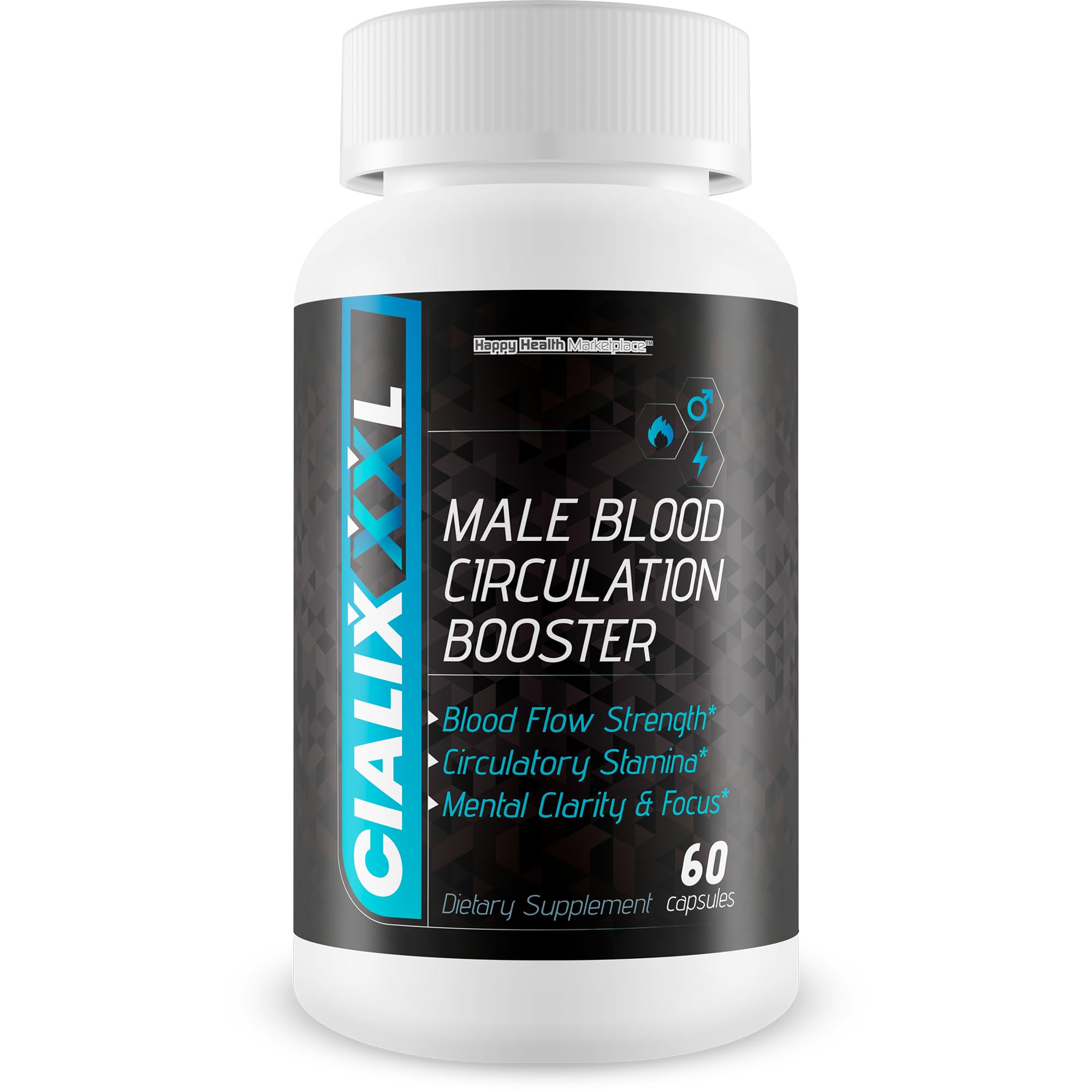 Cialix XXL Daily Blood Flow Supplement 60 Capsules front view