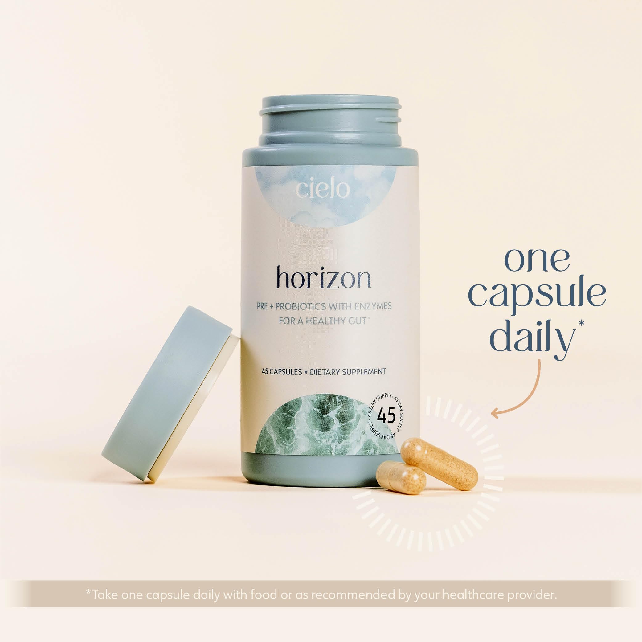 Cielo Horizon Prebiotic Supplement packaging