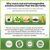 CIRCLE OF NATURE Ashwagandha Maca Root Capsules ingredients list