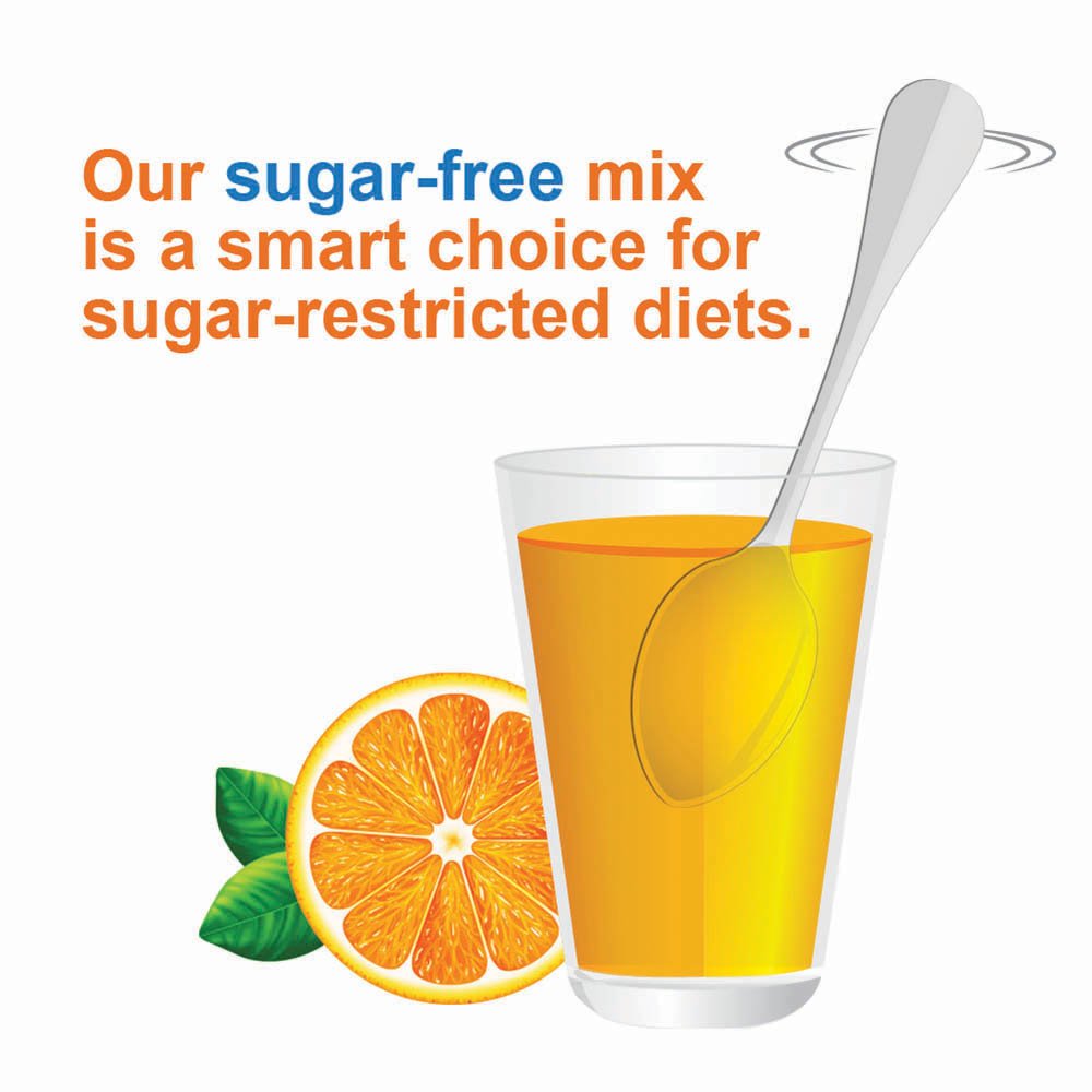 CITRUCEL Sugar Free Fiber Powder orange flavour side view
