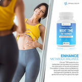 Citruna PM Night Fat Burner Capsules side view showing ingredients list