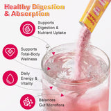 Civavo Prebiotic Supplement Strawberry Açaí sticks arranged on a table