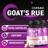 CIVIMUNA Goat’s Rue Supplement bottle side view showing ingredients