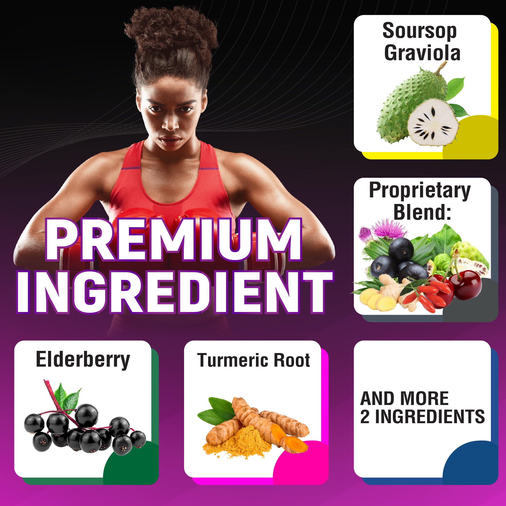 CIVIMUNA Soursop Graviola Capsules ingredients list