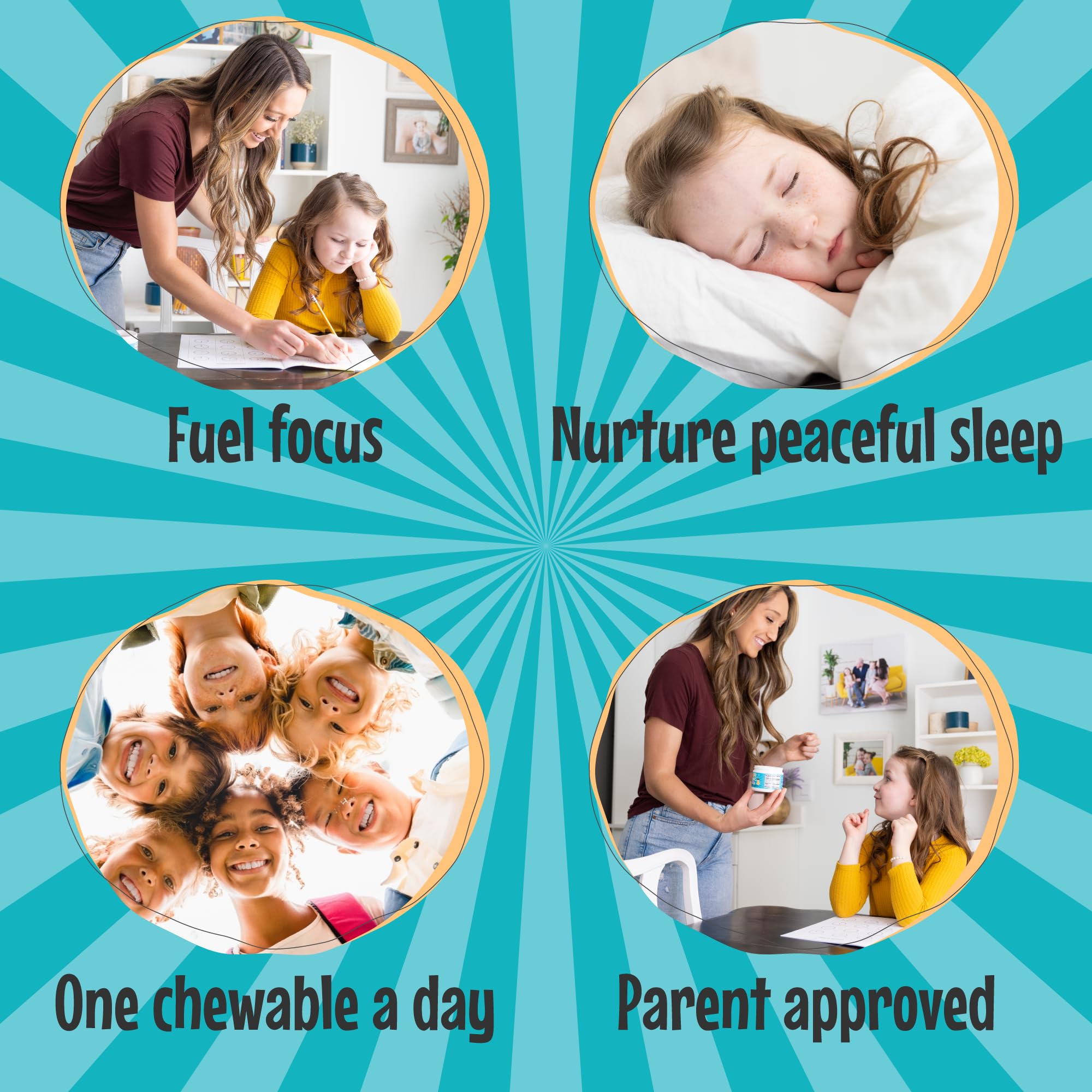 Clarity Super Calm Kids Magnesium Chewables with fruits