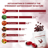 ClarityMD Astaxanthin Softgels back view with ingredient list