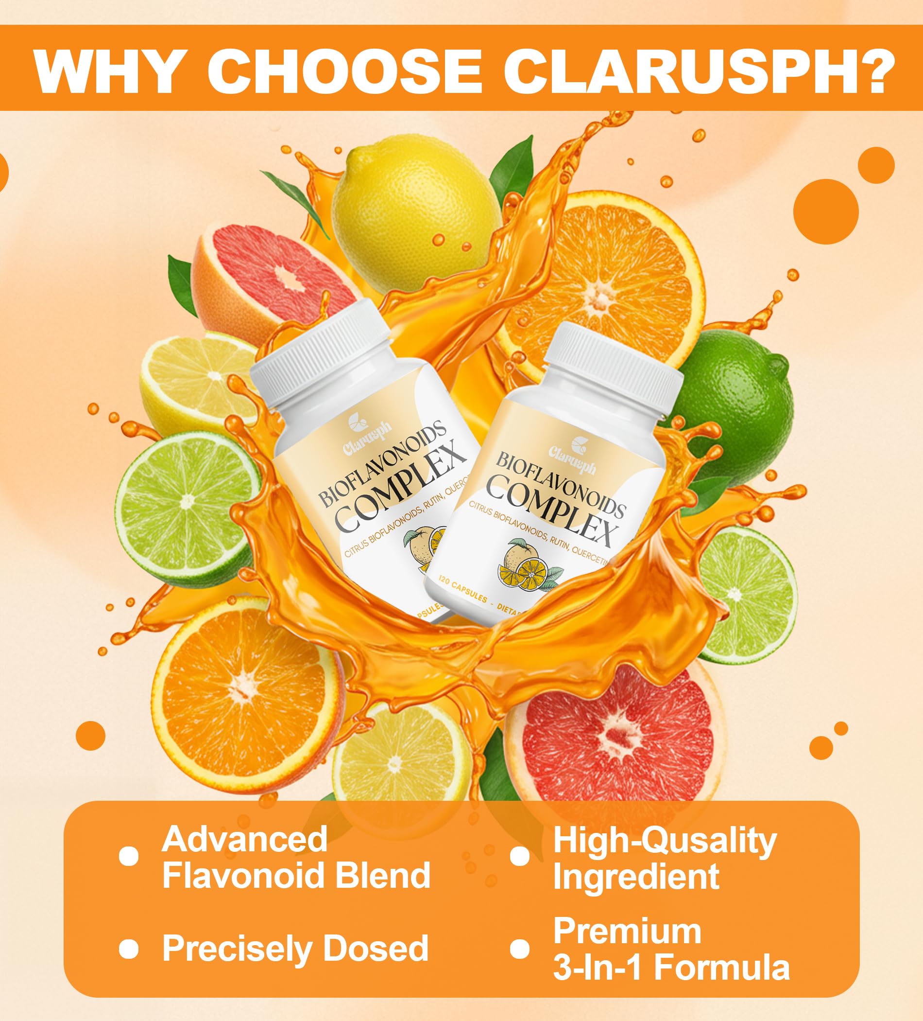Clarusph Flavonoids Supplement 1500mg ingredients list