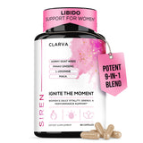 CLARVA Horny Goat Weed Supplement front view with packaging