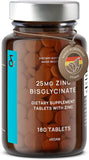 CLAV Vegan Zinc Bisglycinate Tablets on a wooden table