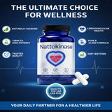 Clavya Nattokinase Supplement bottle side view