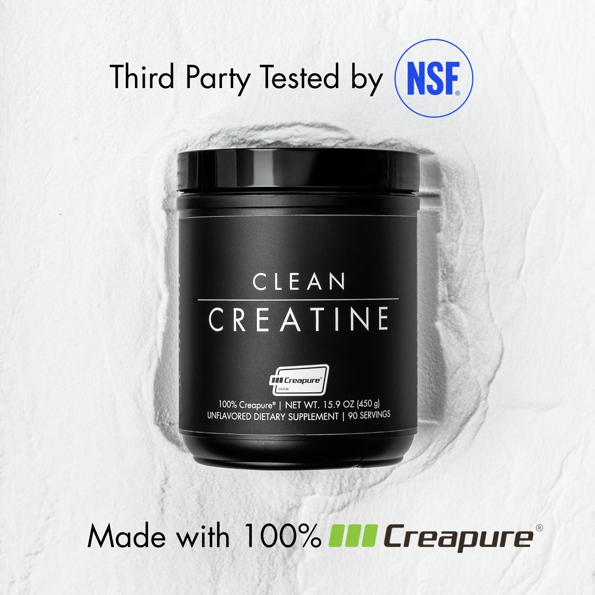 CLEAN Creatine Monohydrate Powder 531g mixed in a drink