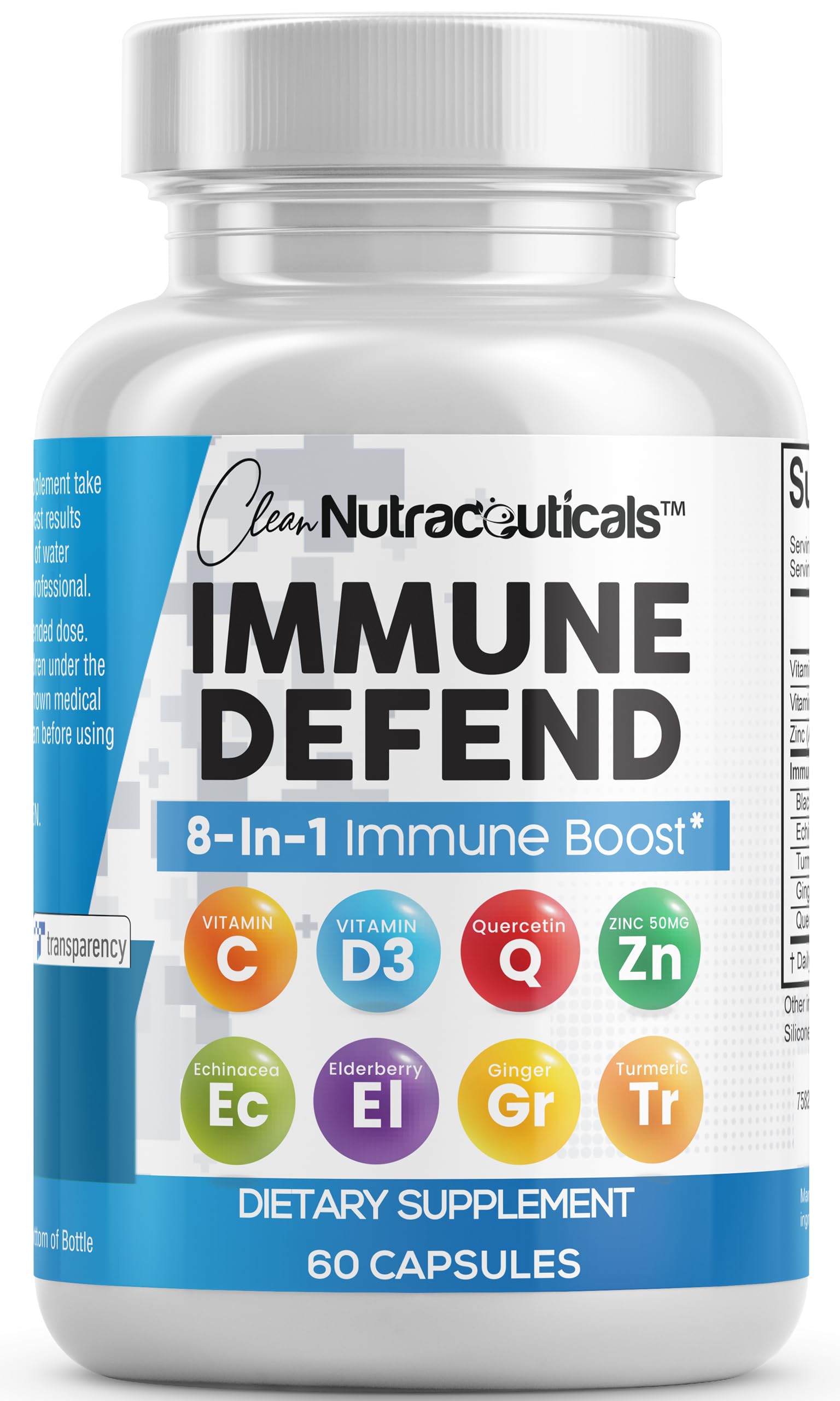 Clean Nutraceuticals 8 in 1 daily wellness Vitamins front view