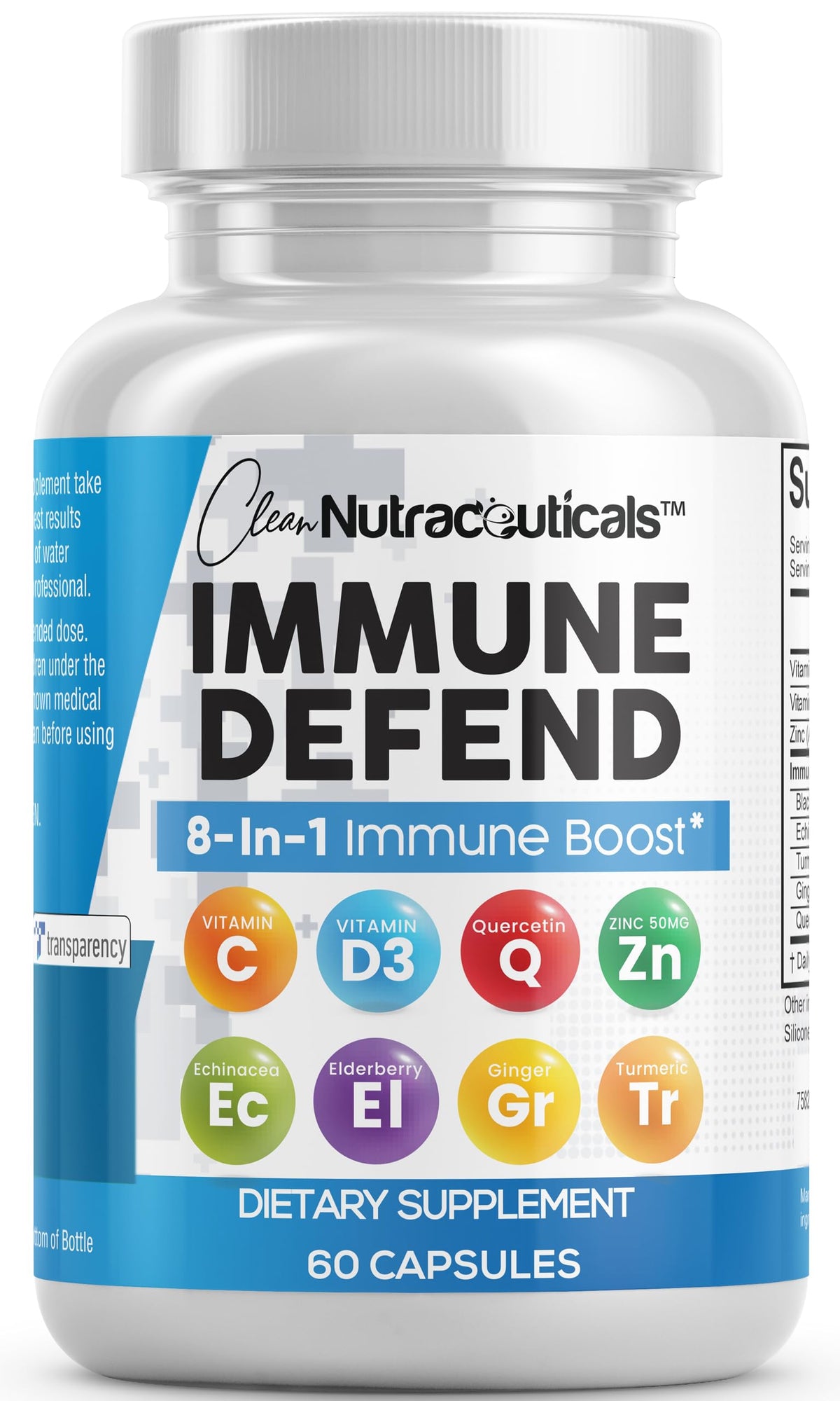 Clean Nutraceuticals 8 in 1 daily wellness Vitamins front view
