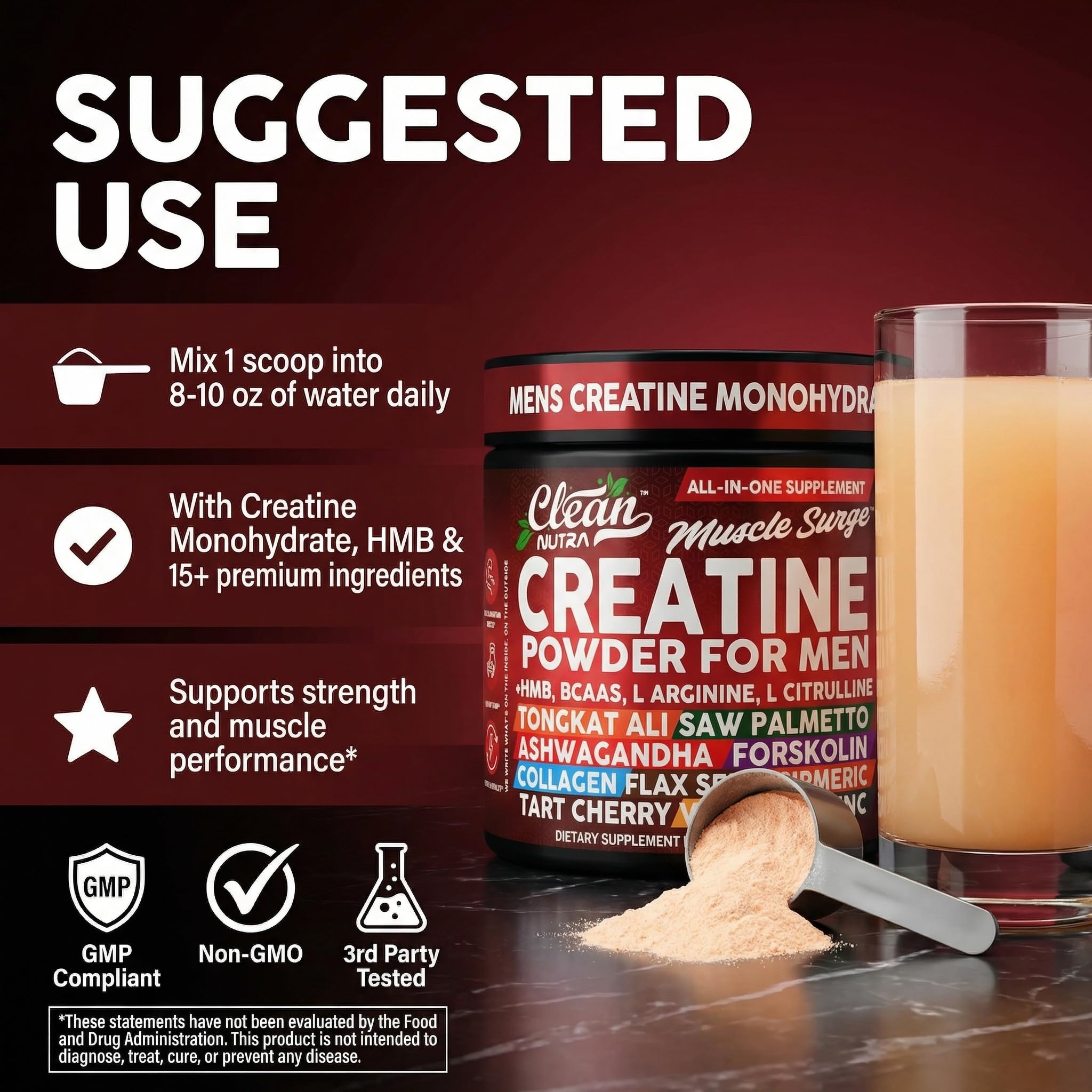Clean Nutraceuticals All-In-One Creatine Supplement in a shaker bottle