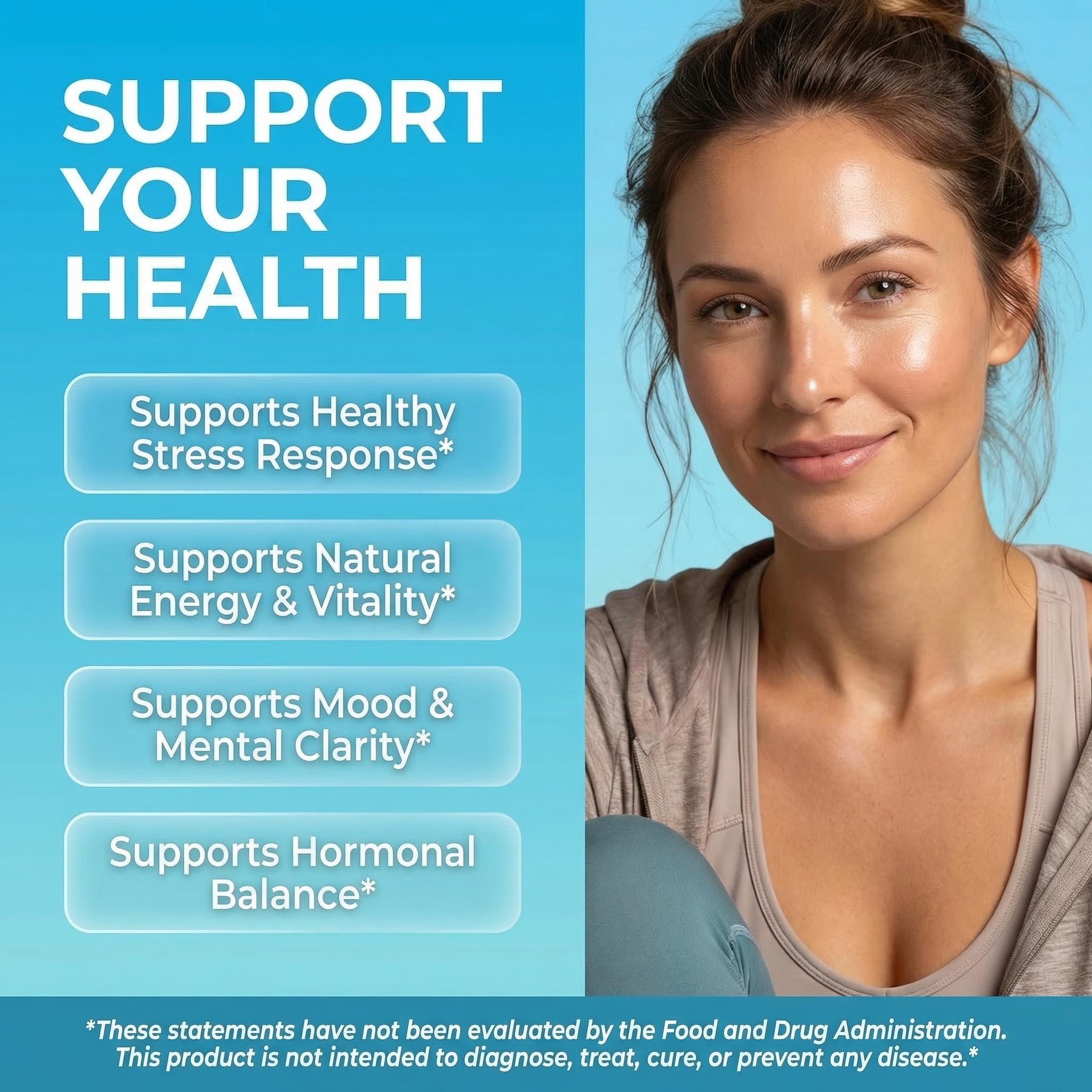 Clean Nutraceuticals Ashwagandha Supplement side view