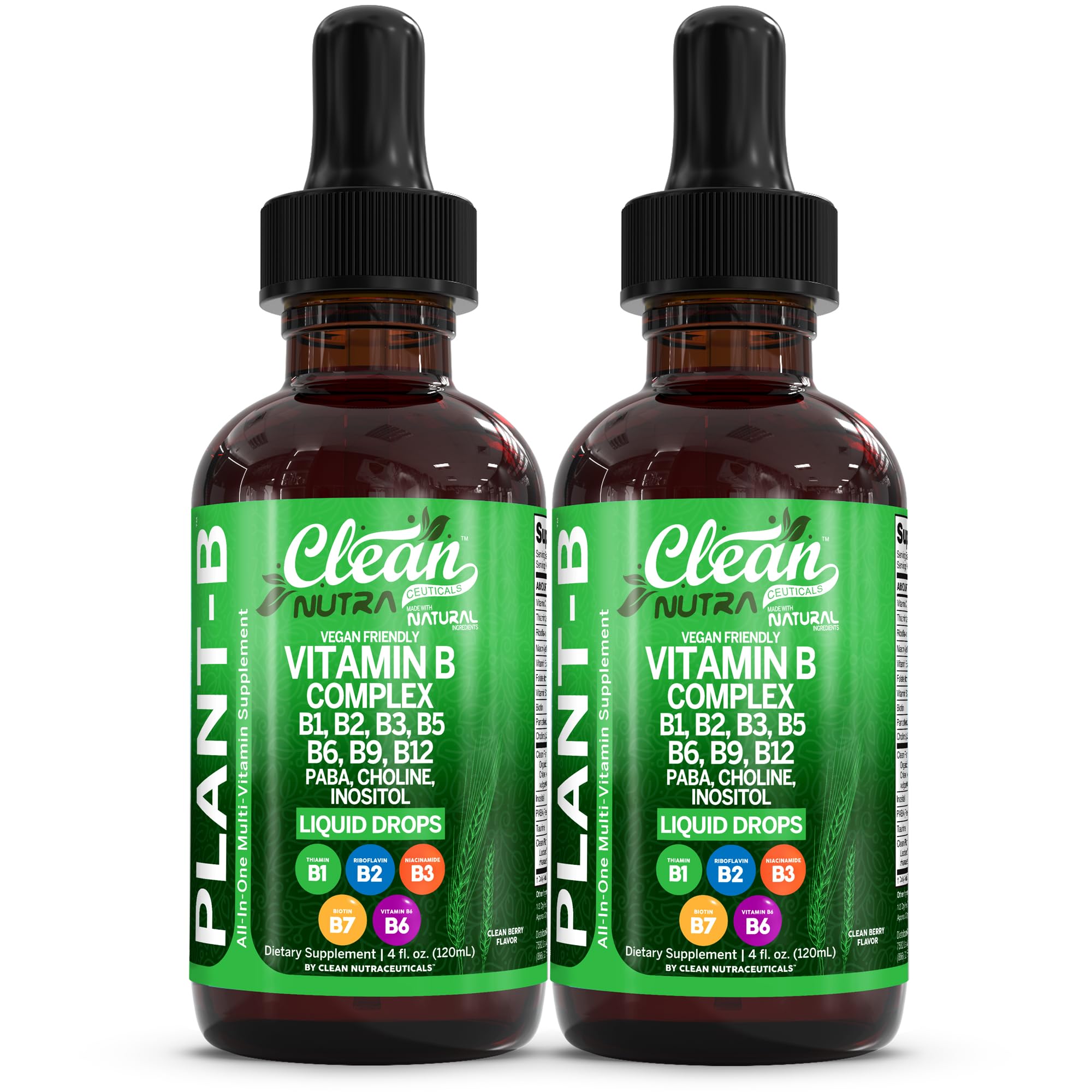 Clean Nutraceuticals B Complex Liquid Drops 45g front view