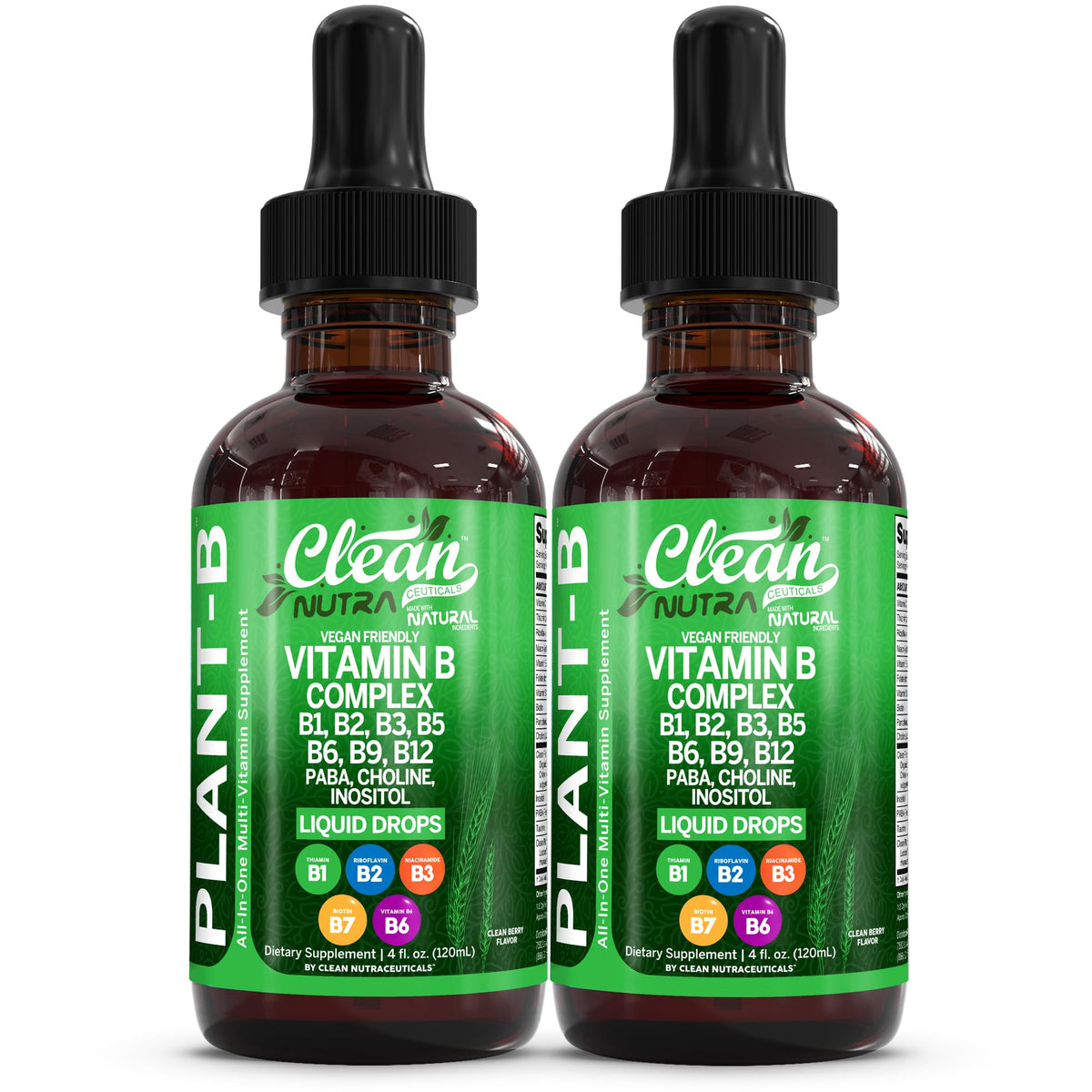 Clean Nutraceuticals B Complex Liquid Drops 45g front view
