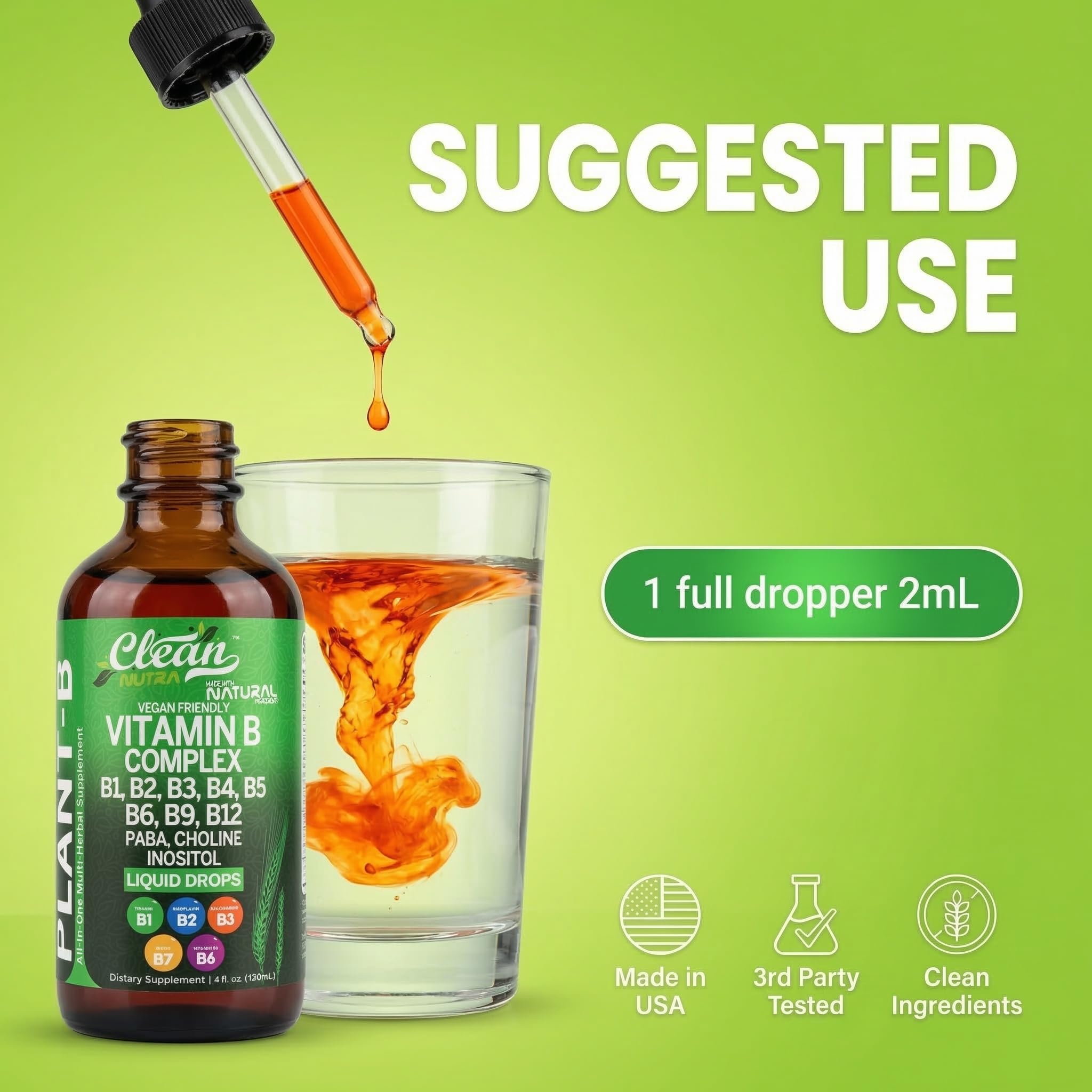 Clean Nutraceuticals B Complex Liquid Drops 45g lifestyle scene