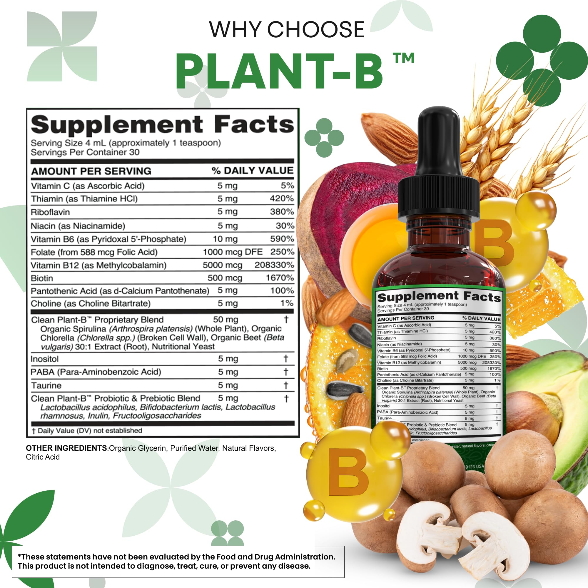 Clean Nutraceuticals B Complex Liquid Drops 45g packaging