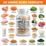 Clean Nutraceuticals BCAA Amino Acids Supplement capsules close-up